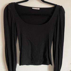 [reformation] block long sleeve top